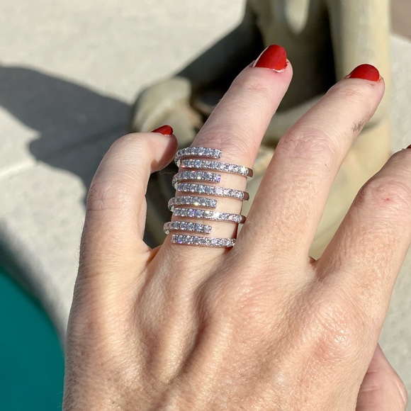 14k White Gold Embrace Ring - Picture 7 of 10